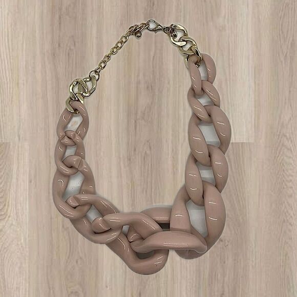Pastel Pink Chunky Necklace - Picture 1 of 3